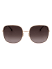 Carolina Herrera Damen-Sonnenbrille in Braun/ Gold
