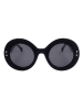 Carolina Herrera Damskie okulary przeciwsłoneczne w kolorze czarno-granatowym