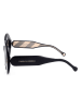 Carolina Herrera Damen-Sonnenbrille in Schwarz/ Dunkelblau