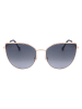 Carolina Herrera Damen-Sonnenbrille in Gold/ Dunkelblau