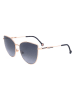 Carolina Herrera Damen-Sonnenbrille in Gold/ Dunkelblau