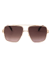 Marc Jacobs Damen-Sonnenbrille in Gold/ Hellbraun