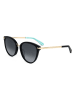 Kate Spade Damen-Sonnenbrille in Schwarz-Gold/ Dunkelblau