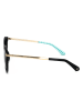 Kate Spade Damen-Sonnenbrille in Schwarz-Gold/ Dunkelblau