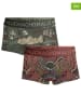 Muchachomalo 2-delige set: boxershorts kaki/lichtbruin