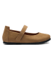 Comfortfusse Leder-Spangenballerinas in Beige