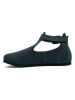 Comfortfusse Leder-Ballerinas in Dunkelblau