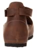 Comfortfusse Leren ballerina's met bandje bruin