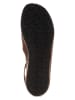 Comfortfusse Leren ballerina's met bandje bruin