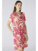 Oui Kleid in Pink/ Creme