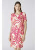 Oui Kleid in Pink/ Creme