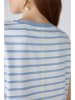 Oui Shirt in Weiß/ Hellblau