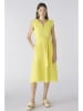 Oui Leinen-Kleid in Gelb
