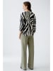 Oui Blouse zwart/crème