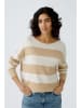 Oui Pullover in Beige/ Creme