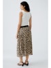 Oui Plisseerock in Beige