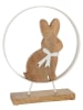 J Line Dekoracje (2 szt.) w kolorze jasnobrązowo-białym - 21,5 x 31 cm