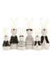 J Line 3er-Set: Dekofiguren "Hase" in Grau/ Schwarz/ Weiß - (H)29,5 cm