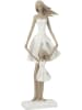 J Line Figurka dekoracyjna w kolorze biało-szarobrązowym - 15,5 x 45 x 10 cm