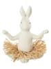 J Line Figurka dekoracyjna "Yoga" w kolorze białym - wys. 21 x Ø 19,5 cm