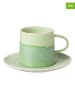 J Line 4er-Set: Kaffeetassen in Grün - (H)8,5 cm