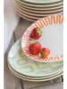 J Line 4er-Set: Frühstücksteller in Orange - Ø 22 cm