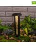 Garden Hero Solarne lampy ogrodowe LED (2 szt.) w kolorze czarnym - wys. 30,5 x Ø 7,5 cm