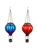 Garden Hero LED-Solar-Dekoleuchten in Blau/ Rot - (H)45 x Ø 14 cm
