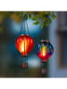 Garden Hero LED-Solar-Dekoleuchten in Blau/ Rot - (H)45 x Ø 14 cm