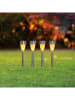Garden Hero LED-Gartenstecker in Silber - (H)36 x Ø 5,5 cm