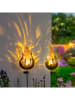 Garden Hero 2er-Set: LED-Solar-Gartenstecker "Fuego" in Orange - (B)17 x (H)92 x (T)7 cm