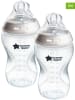 tommee tippee 2er-Set: Babyflaschen ''Natural start'' in Beige - 340 ml