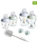 tommee tippee 9tlg. Babyflaschen-Set ''Natural start'' in Blau/ Grün