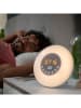 InnovaGoods Aufladbarer Sonnenaufgangswecker mit Lautsprecher in Weiß - Ø 16 cm
