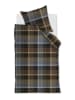 Beddinghouse Flanellen beddengoedset "Brett" grijs/kaki