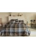 Beddinghouse Flanellen beddengoedset "Brett" grijs/kaki