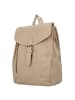 HIDE & STITCHES Leder-Rucksack "Daydreamer" in Beige - (B)25 x (H)32 x (T)12 cm