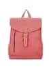 HIDE & STITCHES Leder-Rucksack "Daydreamer" in Pink - (B)25 x (H)32 x (T)12 cm