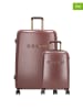 Charm 2-delige hardcase trolleyset "Capetown" bordeaux