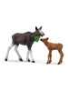 Schleich Zestaw figurek "Moose with calf" do zabawy - 3+