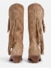 loft37 Leder-Westernstiefel in Hellbraun