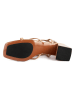 loft37 Leder-Sandaletten in Beige