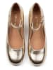 loft37 Leder-Spangenpumps in Gold