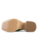 loft37 Leren slippers groen