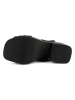 loft37 Leren haksandalen zwart