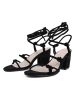 loft37 Leder-Sandaletten in Schwarz