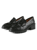 loft37 Leder-Mokassins in Schwarz