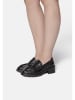 loft37 Leder-Mokassins in Schwarz