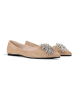 loft37 Leder-Ballerinas in Beige