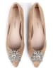 loft37 Leder-Ballerinas in Beige
